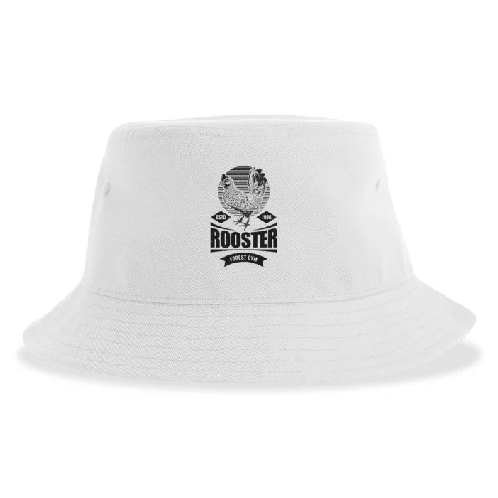 Fighting Rooster Sustainable Bucket Hat