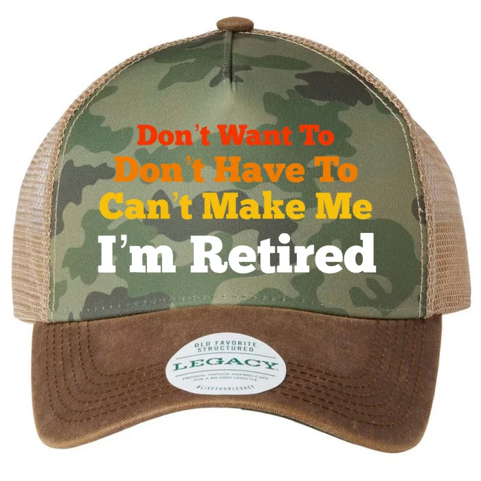 Funny Retirement For Adult, Sarcastic Graphic Tee Legacy Tie Dye Trucker Hat