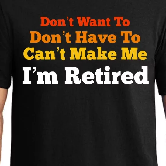 Funny Retirement For Adult, Sarcastic Graphic Tee Pajama Set