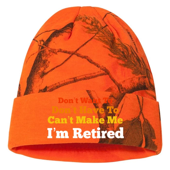 Funny Retirement For Adult, Sarcastic Graphic Tee Kati - 12in Camo Beanie