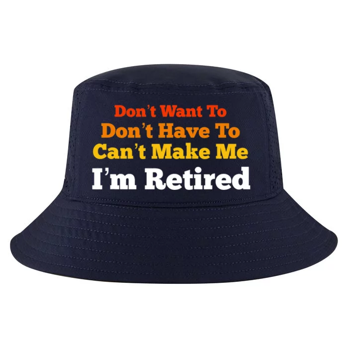 Funny Retirement For Adult, Sarcastic Graphic Tee Cool Comfort Performance Bucket Hat