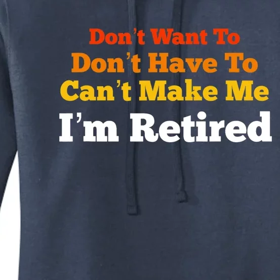 Funny Retirement For Adult, Sarcastic Graphic Tee Women's Pullover Hoodie