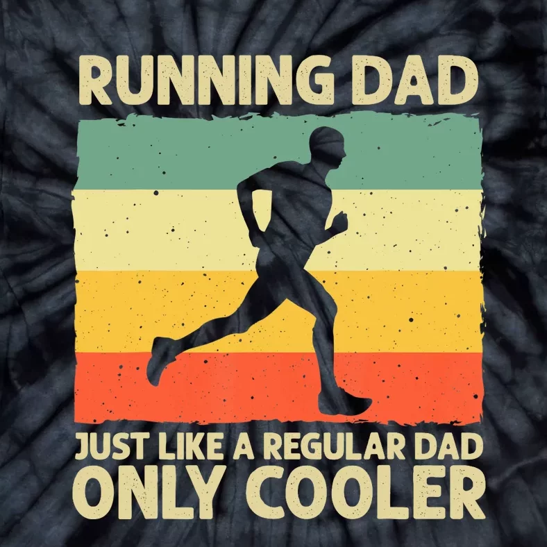 Funny Running For Dad Marathon Runner Coach Marathoner Tie-Dye T-Shirt