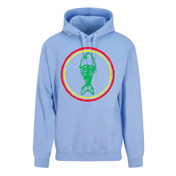 Fishbone Retro Fishing Lover Unisex Surf Hoodie