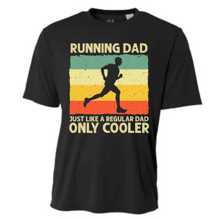 Funny Running For Men Dad Marathon Runner Coach Marathoner Cooling Performance Crew T-Shirt