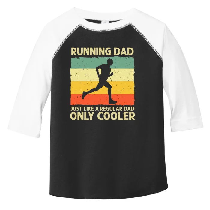 Funny Running For Men Dad Marathon Runner Coach Marathoner Toddler Fine Jersey T-Shirt