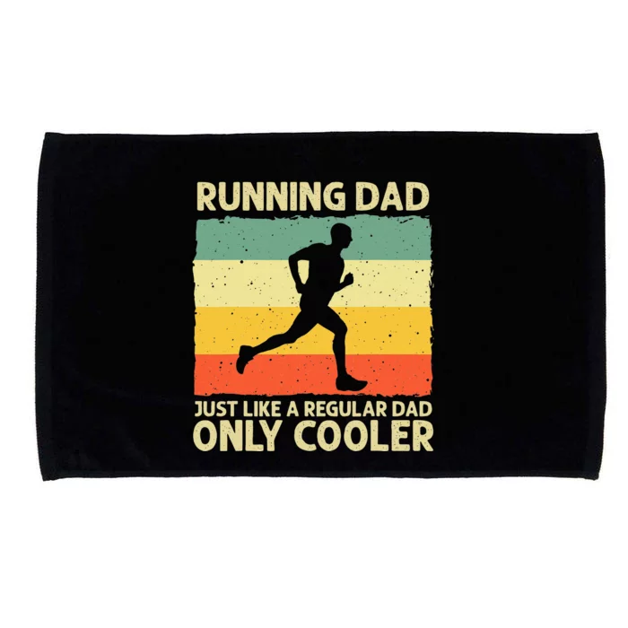 Funny Running For Men Dad Marathon Runner Coach Marathoner Microfiber Hand Towel