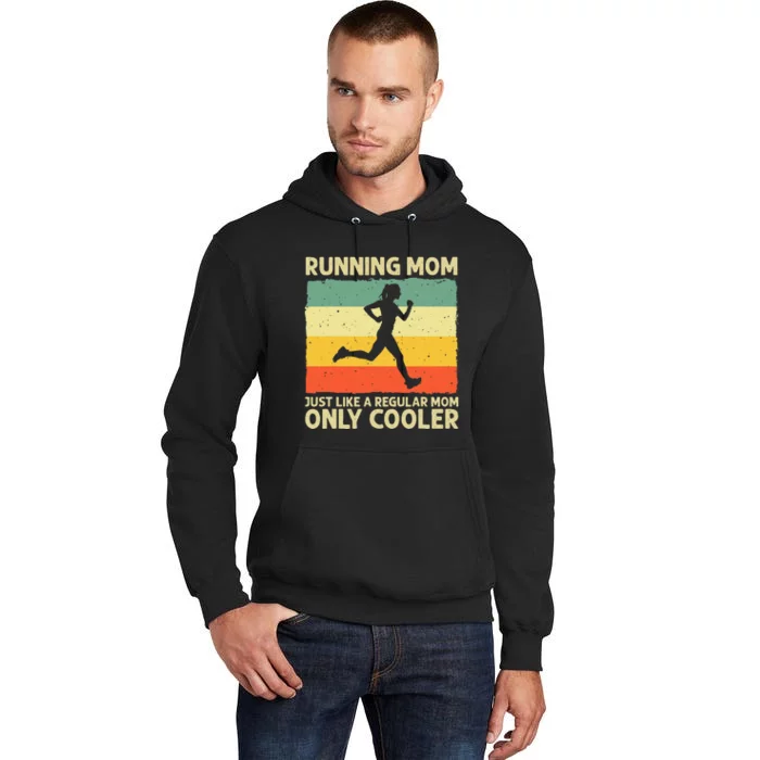 Funny Running For Women Mom Marathoner Runner Coach Racing Tall Hoodie