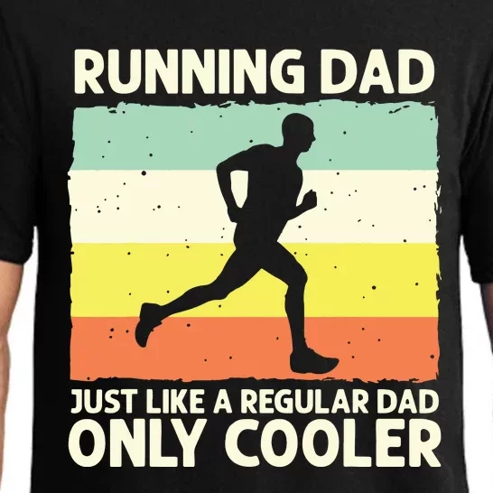 Funny Running For Men Dad Marathon Runner Coach Marathoner Pajama Set