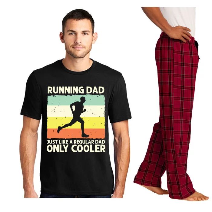 Funny Running For Men Dad Marathon Runner Coach Marathoner Pajama Set