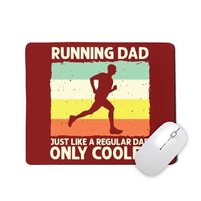 Funny Running For Men Dad Marathon Runner Coach Marathoner Mousepad