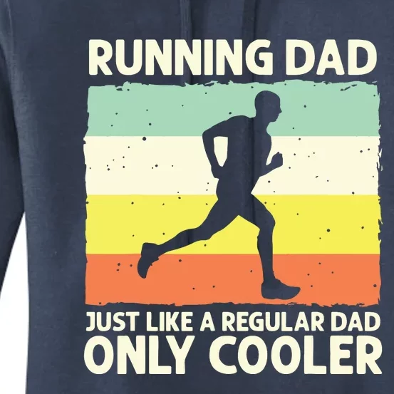 Funny Running For Men Dad Marathon Runner Coach Marathoner Women's Pullover Hoodie