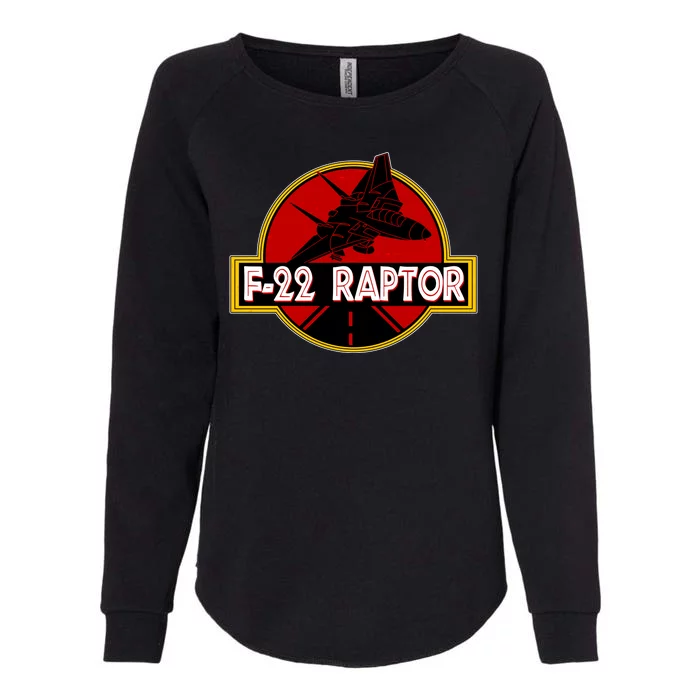 F22 Raptor Fighter Jet Womens California Wash Sweatshirt