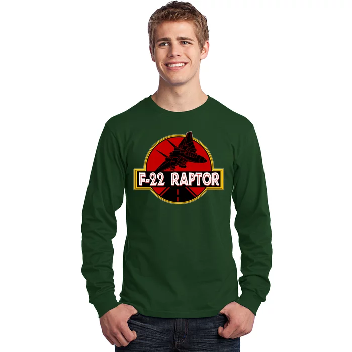 F22 Raptor Fighter Jet Long Sleeve Shirt