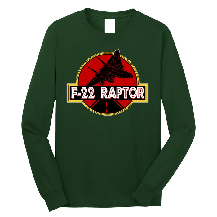 F22 Raptor Fighter Jet Long Sleeve Shirt