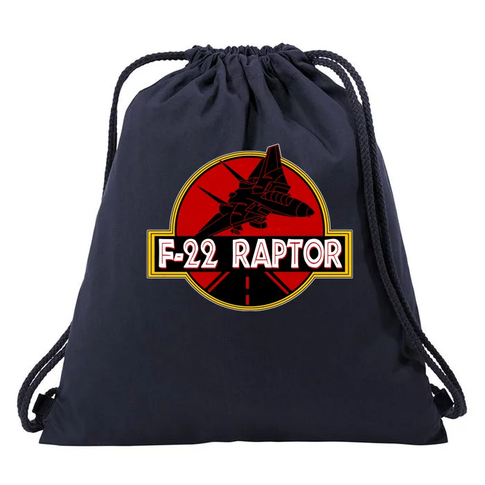 F22 Raptor Fighter Jet Drawstring Bag