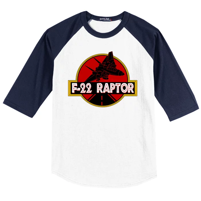 F22 Raptor Fighter Jet Baseball Sleeve Shirt