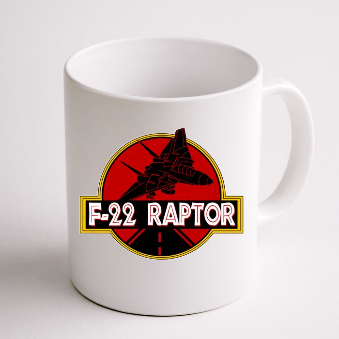 F22 Raptor Fighter Jet Front & Back Coffee Mug