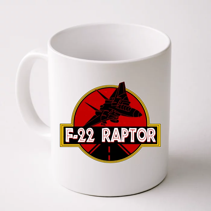 F22 Raptor Fighter Jet Front & Back Coffee Mug