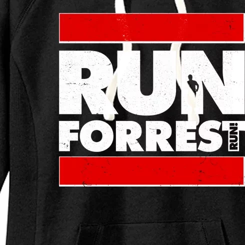 Funny Run Forrest Run Logo Women's Fleece Hoodie