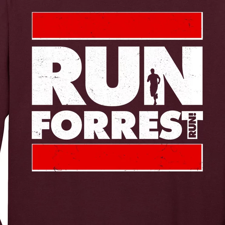 Funny Run Forrest Run Logo Tall Long Sleeve T-Shirt