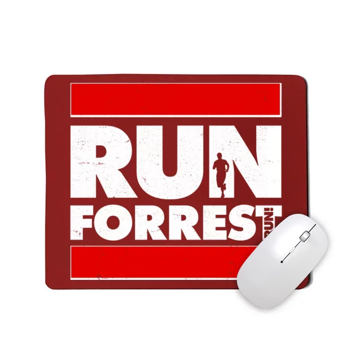 Funny Run Forrest Run Logo Mousepad