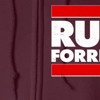 Funny Run Forrest Run Logo Full Zip Hoodie