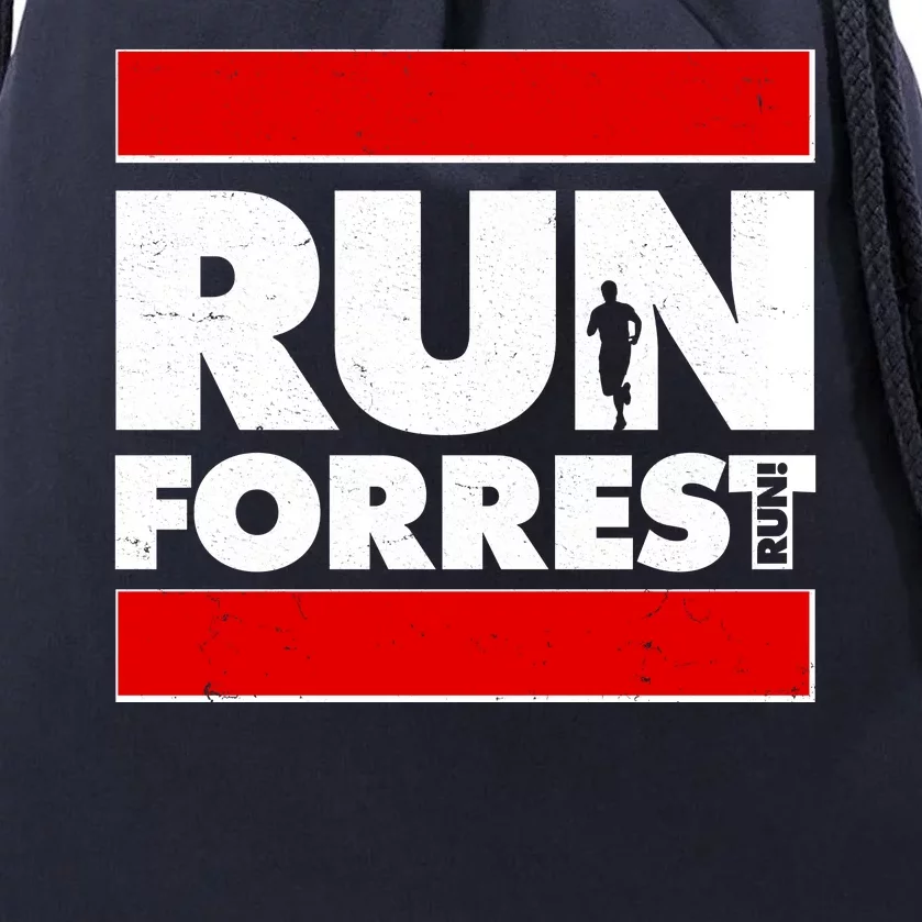 Funny Run Forrest Run Logo Drawstring Bag