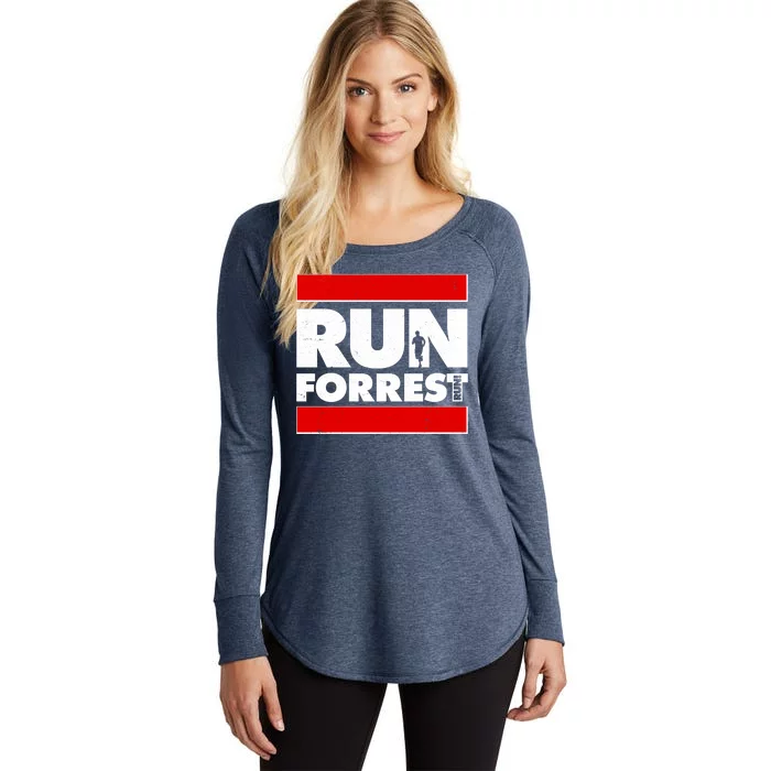 Funny Run Forrest Run Logo Women's Perfect Tri Tunic Long Sleeve Shirt