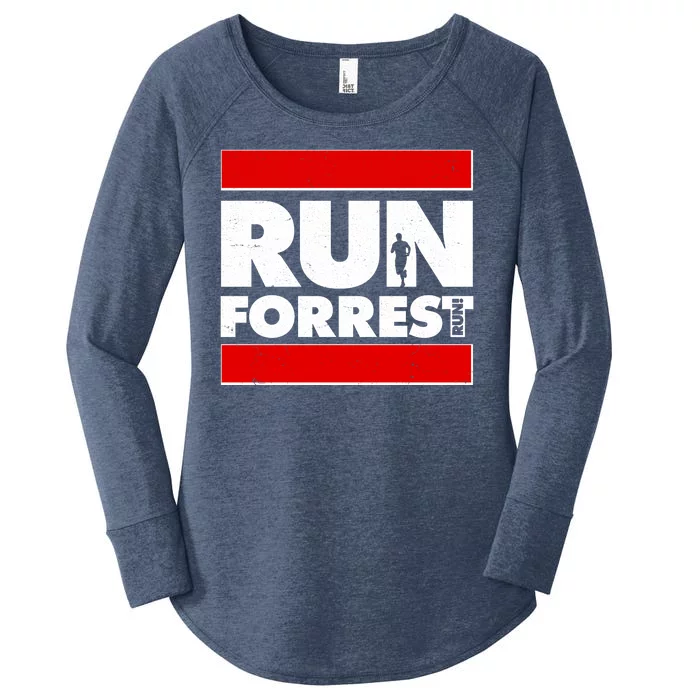 Funny Run Forrest Run Logo Women's Perfect Tri Tunic Long Sleeve Shirt