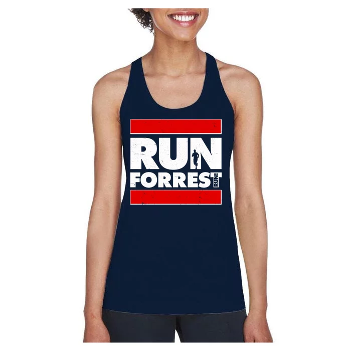 Funny Run Forrest Run Logo Women's Racerback Tank