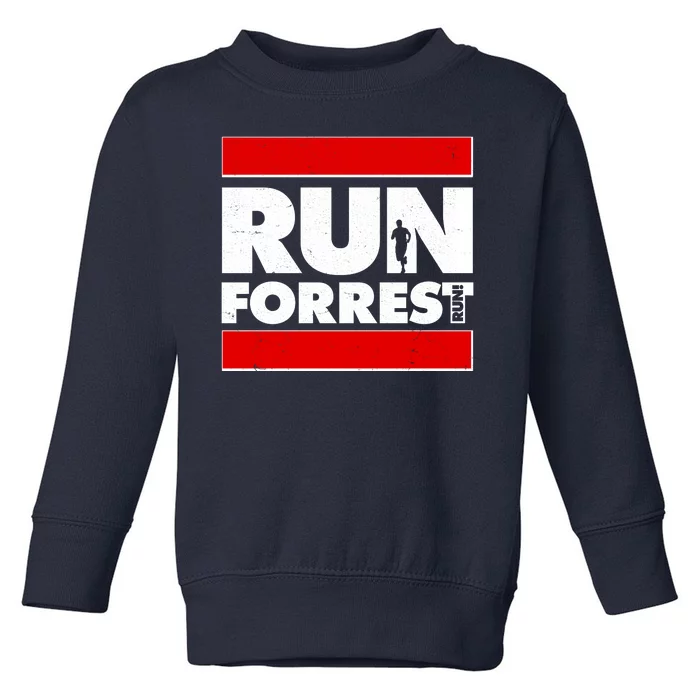 Funny Run Forrest Run Logo Toddler Sweatshirt