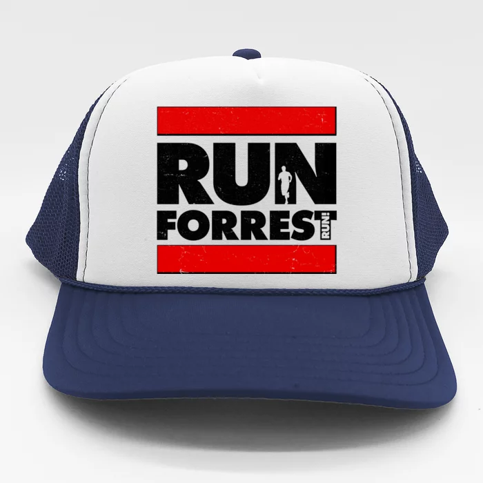 Funny Run Forrest Run Logo Trucker Hat