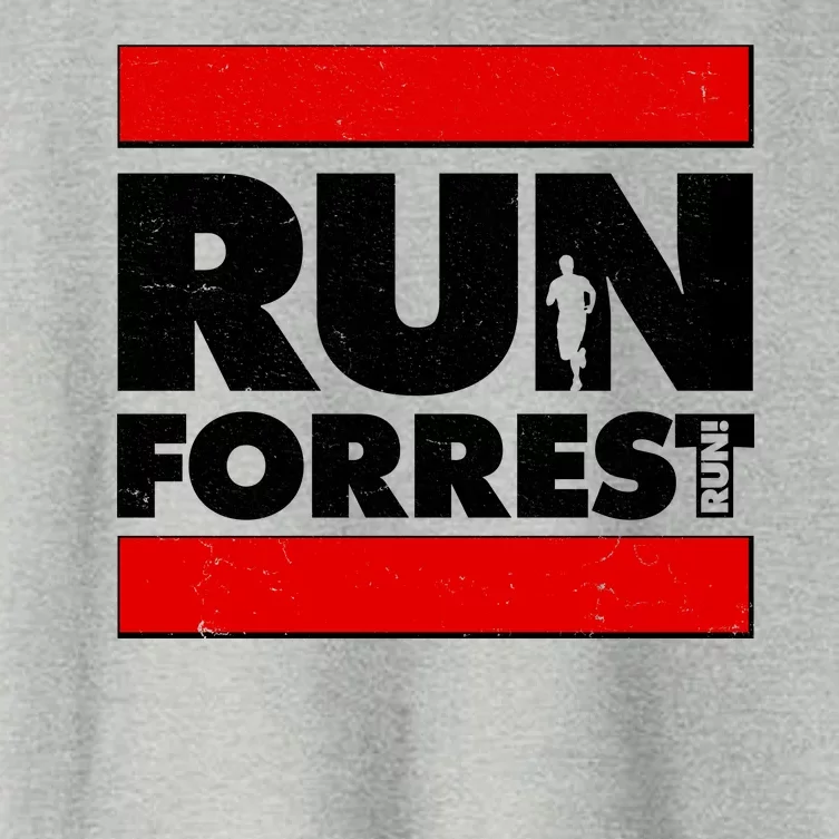 Funny Run Forrest Run Logo Women's Crop Top Tee