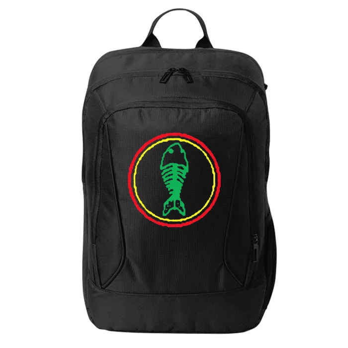 Fishbone Retro Fishing Lover City Backpack