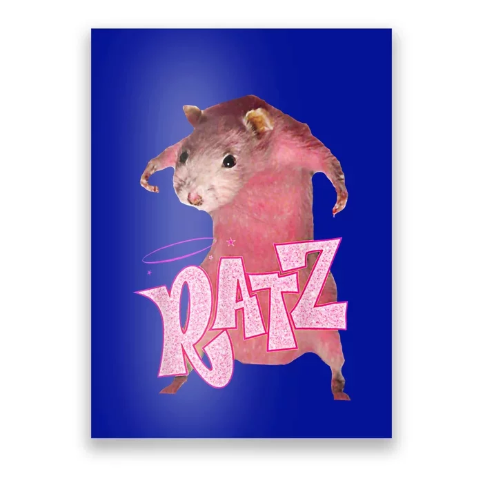 Funny Rat Funny Mouse Ratz Pink Ratz Mouse Meme Pink Rat Poster