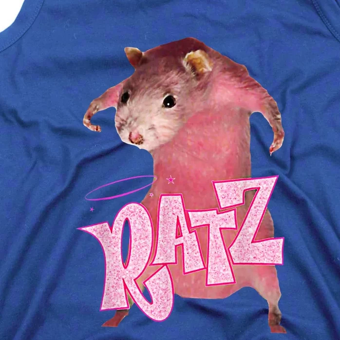 Funny Rat Funny Mouse Ratz Pink Ratz Mouse Meme Pink Rat Tank Top