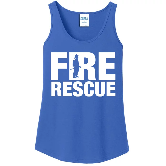 Fire Rescue Firefighter Honor Brave Tee Gift Idea Gift Ladies Essential Tank