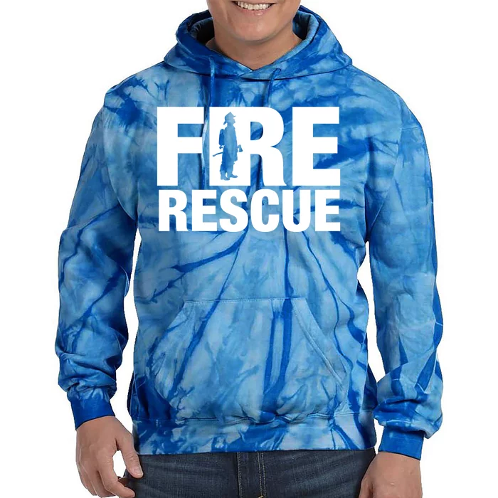 Fire Rescue Firefighter Honor Brave Tee Gift Idea Gift Tie Dye Hoodie