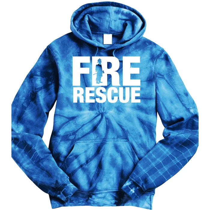 Fire Rescue Firefighter Honor Brave Tee Gift Idea Gift Tie Dye Hoodie