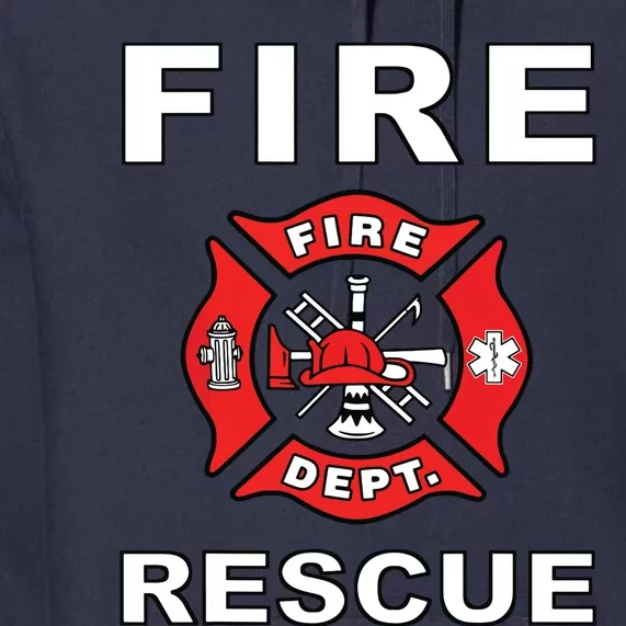 FIRE RESCUE FIRE FIGHTER FIREMAN Premium Hoodie