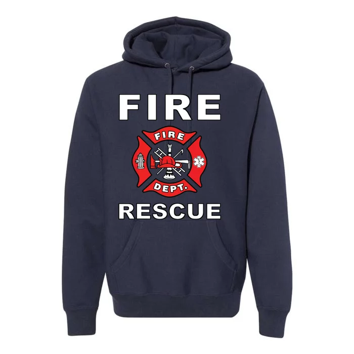 FIRE RESCUE FIRE FIGHTER FIREMAN Premium Hoodie