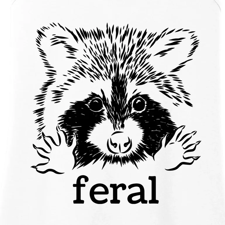 Feral Raccoon Ladies Essential Tank