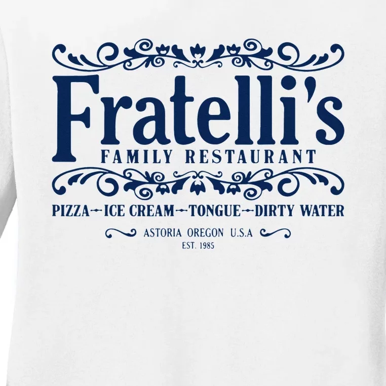 Family Restaurant Ladies Long Sleeve Shirt