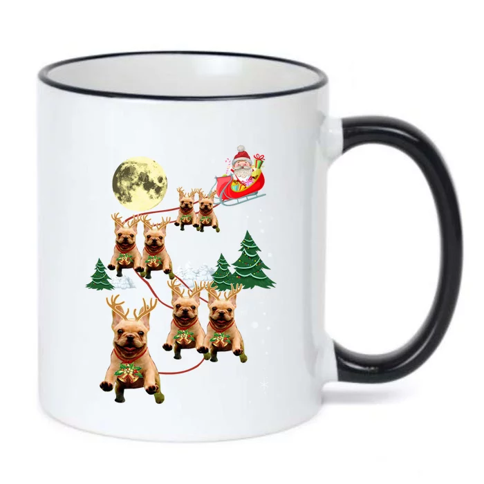 Funny Reindeer Frenchie Xmas Christmas Dog Lovers Gift Cute Gift Black Color Changing Mug