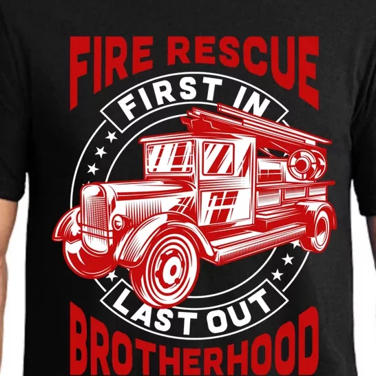 Fire Rescue Firefighter Meaningful Gift Pajama Set