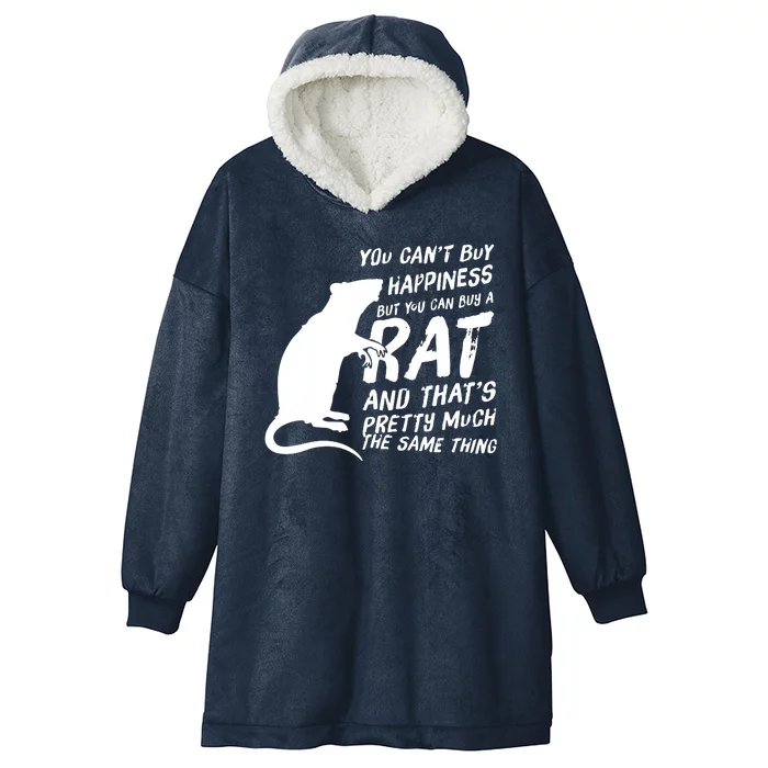 Funny Rat For Rat Lovers And Rat Owners Hooded Wearable Blanket