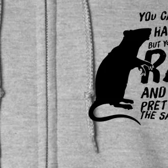 Funny Rat For Rat Lovers And Rat Owners Full Zip Hoodie