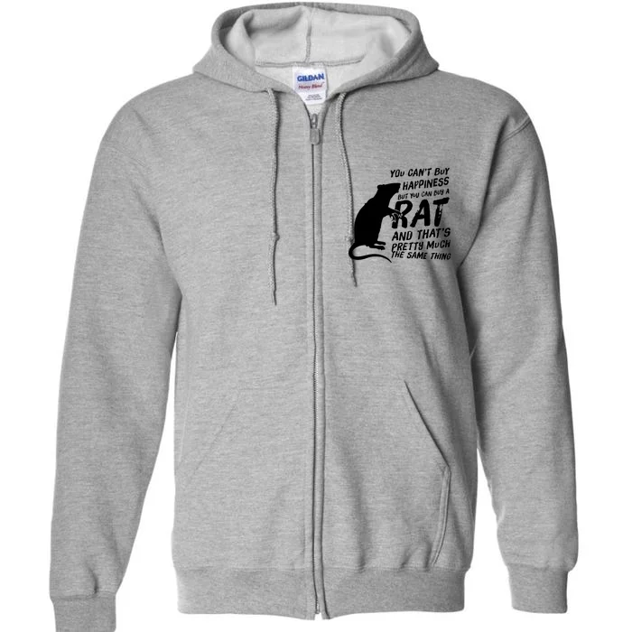 Funny Rat For Rat Lovers And Rat Owners Full Zip Hoodie