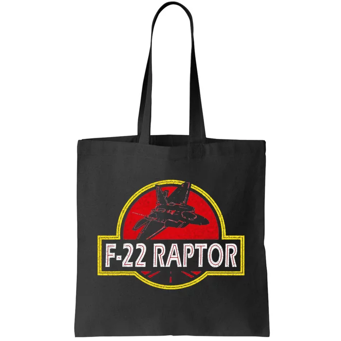 F22 Raptor Fighter Jet Pilot Airplane 4th of July Vintage Tote Bag